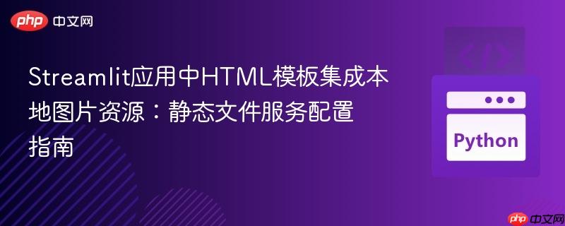 Streamlit应用中HTML模板集成本地图片资源:静态文件服务配置指南