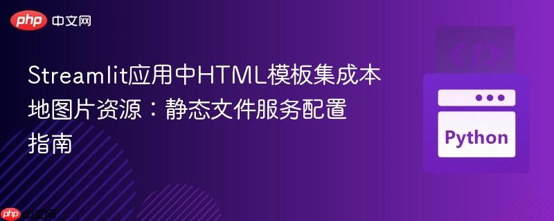 Streamlit应用中HTML模板集成本地图片资源：静态文件服务配置指南
