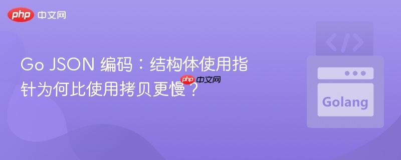 go json 编码：结构体使用指针为何比使用拷贝更慢？