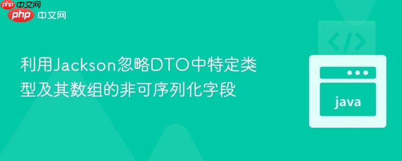 利用jackson忽略dto中特定类型及其数组的非可序列化字段