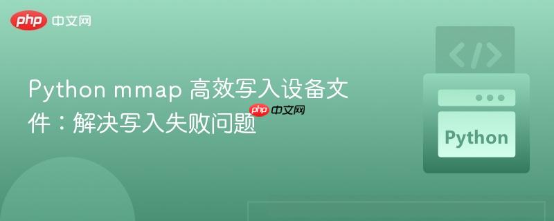 Python mmap 高效写入设备文件：解决写入失败问题