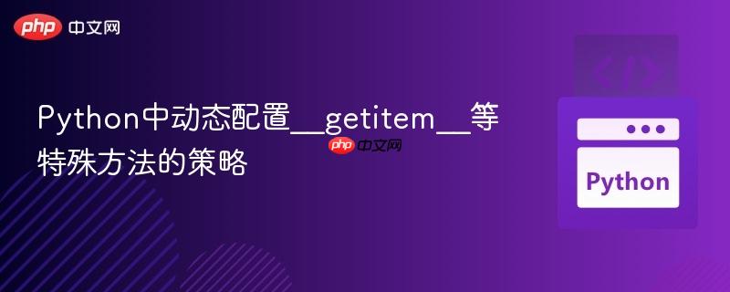 Python中动态配置__getitem__等特殊方法的策略