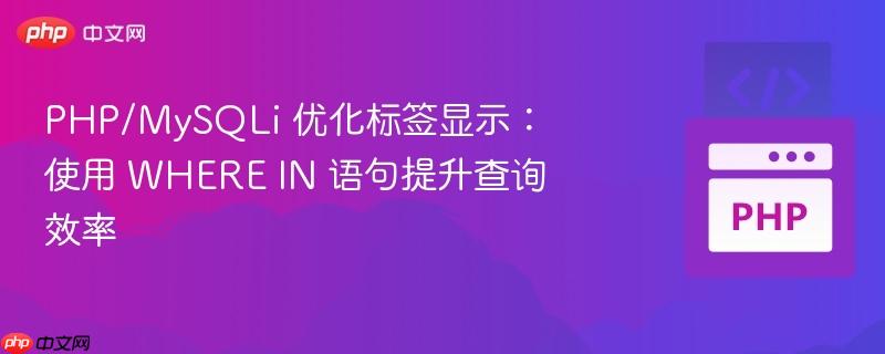 php/mysqli 优化标签显示:使用 where in 语句提升查询效率