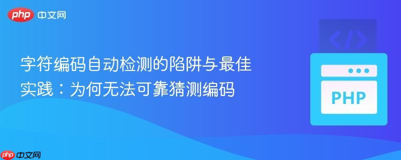 字符编码自动检测的陷阱与最佳实践：为何无法可靠猜测编码