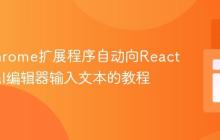 使用Chrome扩展程序自动向React Lexical编辑器输入文本的教程