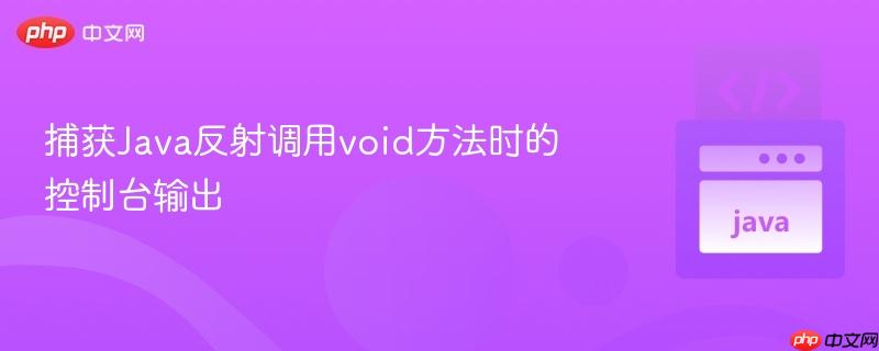 捕获Java反射调用void方法时的控制台输出