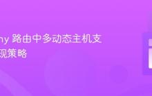 Symfony 路由中多动态主机支持的实现策略