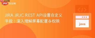 JIRA JRJC REST API设置自定义字段：深入理解屏幕配置与权限