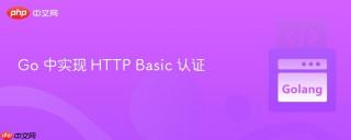 go 中实现 http basic 认证
