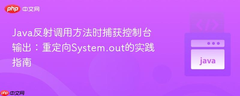 Java反射调用方法时捕获控制台输出:重定向System.out的实践指南