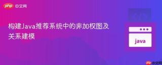 构建Java推荐系统中的非加权图及关系建模