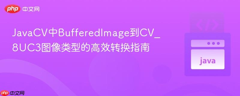 JavaCV中BufferedImage到CV_8UC3图像类型的高效转换指南