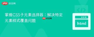 掌握CSS子元素选择器：解决特定元素样式覆盖问题