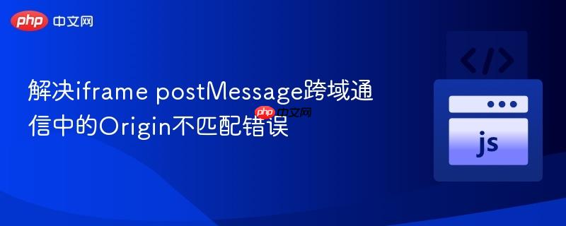 解决iframe postMessage跨域通信中的Origin不匹配错误