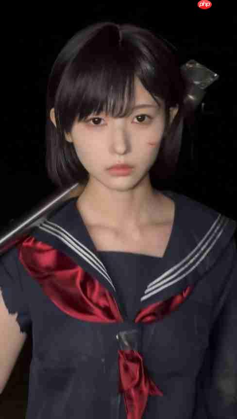 绝美后背！ 日本妹子cos《寂静岭f》深水雏子