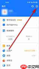 支付宝页面如何变成黑色