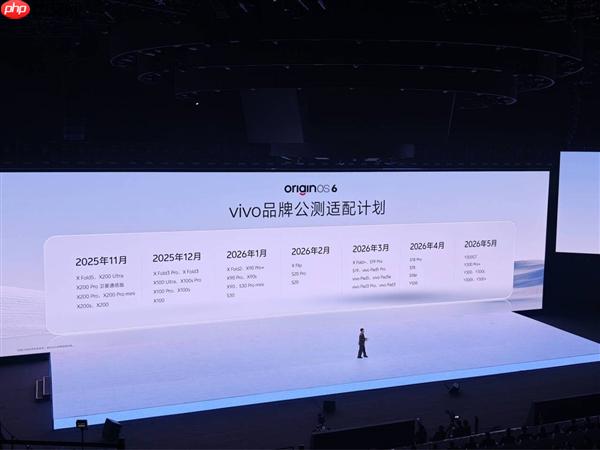 OriginOS 6公测适配计划公布:vivo X200系列率先尝鲜
