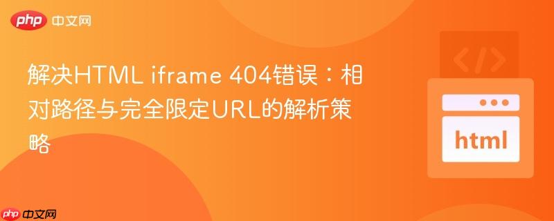 解决HTML iframe 404错误:相对路径与完全限定URL的解析策略