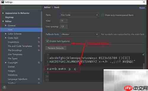 PyCharm字体设置指南