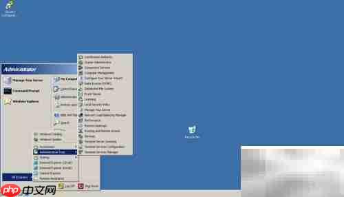 Server 2003中打开Performance程序