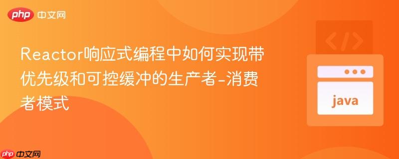 Reactor响应式编程中如何实现带优先级和可控缓冲的生产者-消费者模式