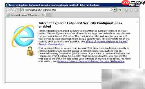 关闭启用IE安全配置