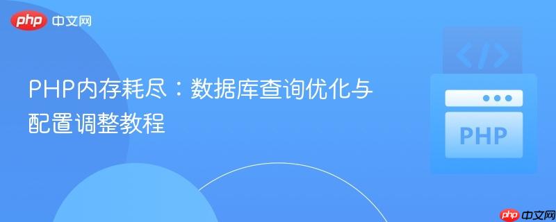 PHP内存耗尽：数据库查询优化与配置调整教程