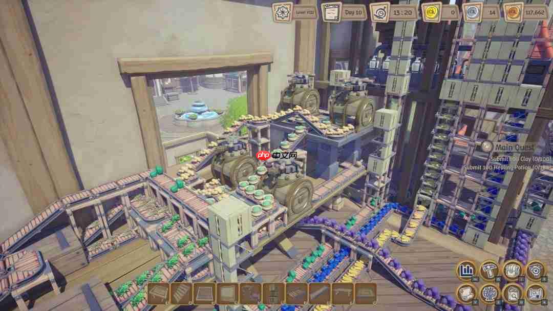 立体工厂魔法炼金 中世纪模拟经营自动化生产游戏《炼金工厂》将于11月21日发售