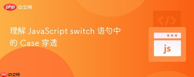 理解 javascript switch 語句中的 case 穿透