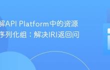 深入理解API Platform中的资源嵌套与序列化组：解决IRI返回问题