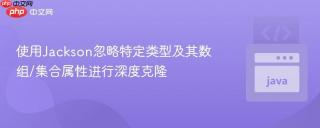使用Jackson忽略特定类型及其数组/集合属性进行深度克隆