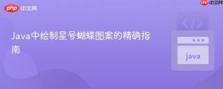 Java中绘制星号蝴蝶图案的精确指南
