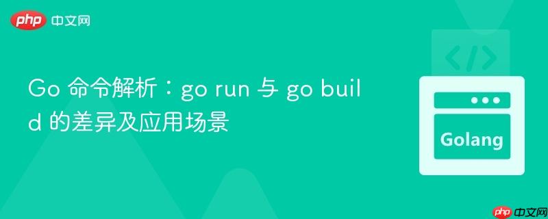 Go 命令解析:go run 与 go build 的差异及应用场景