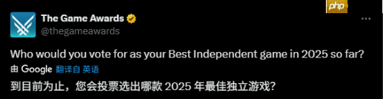TGA官方询问年度最佳独立游戏 《光与影:33号远征队》呼声超高!