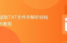 Java中读取TXT文件并解析结构化数据的教程
