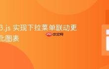 使用 D3.js 实现下拉菜单联动更新可视化图表