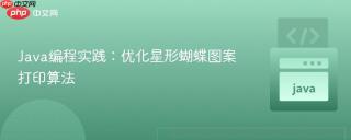 Java编程实践：优化星形蝴蝶图案打印算法