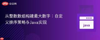 从整数数组构建最大数字：自定义排序策略与Java实现