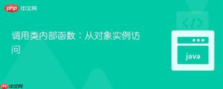 调用类内部函数：从对象实例访问
