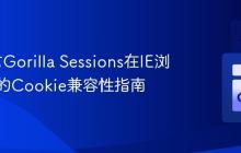 Go语言Gorilla Sessions在IE浏览器中的Cookie兼容性指南