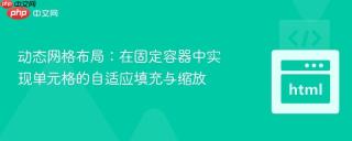 动态网格布局：在固定容器中实现单元格的自适应填充与缩放