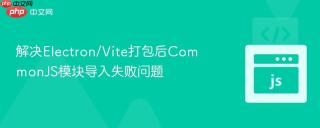 解决Electron/Vite打包后CommonJS模块导入失败问题