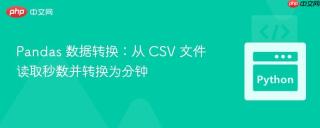 Pandas 数据转换：从 CSV 文件读取秒数并转换为分钟