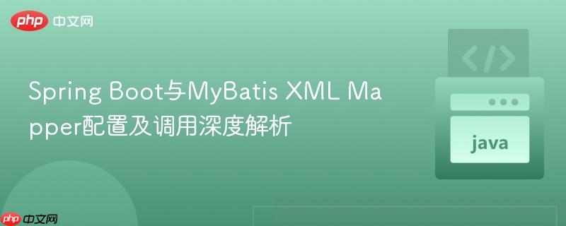 Spring Boot与MyBatis XML Mapper配置及调用深度解析