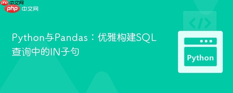 Python与Pandas：优雅构建SQL查询中的IN子句
