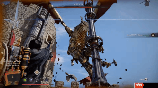 韩国大作《红色沙漠》超帅BOSS战：飞天机械巨龙！