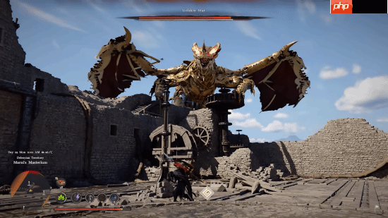 韩国大作《红色沙漠》超帅BOSS战：飞天机械巨龙！