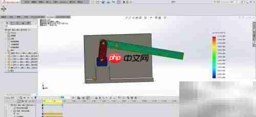 SolidWorks仿真部件变形分析