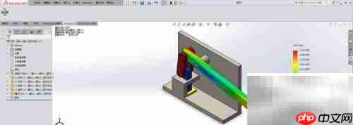SolidWorks仿真部件变形分析
