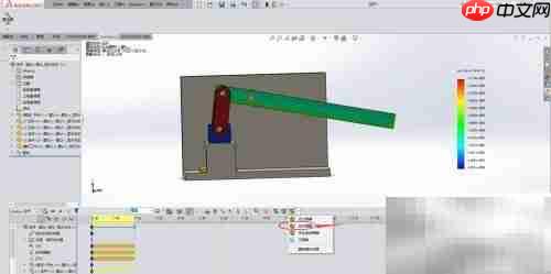 SolidWorks仿真部件变形分析